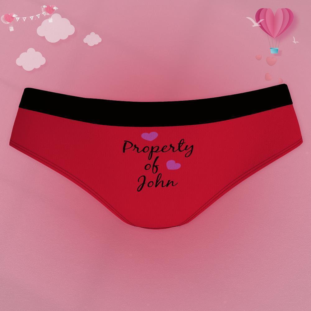 Sous-vêtements personnalisés culottes gravées cadeaux d'anniversaire pour petite amie, cadeau d'anniversaire pour femme Couples sous-vêtements