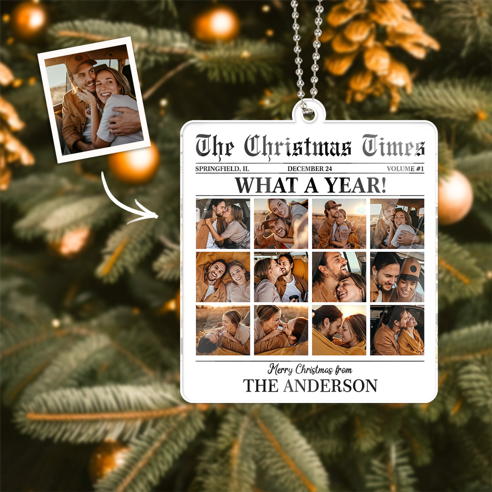 Cadeaux De Noël Personnalisés : Ornements De Voiture En Acrylique, Breloques Pour Sacs, Cadeau Sur Mesure Pour Papa Et Maman