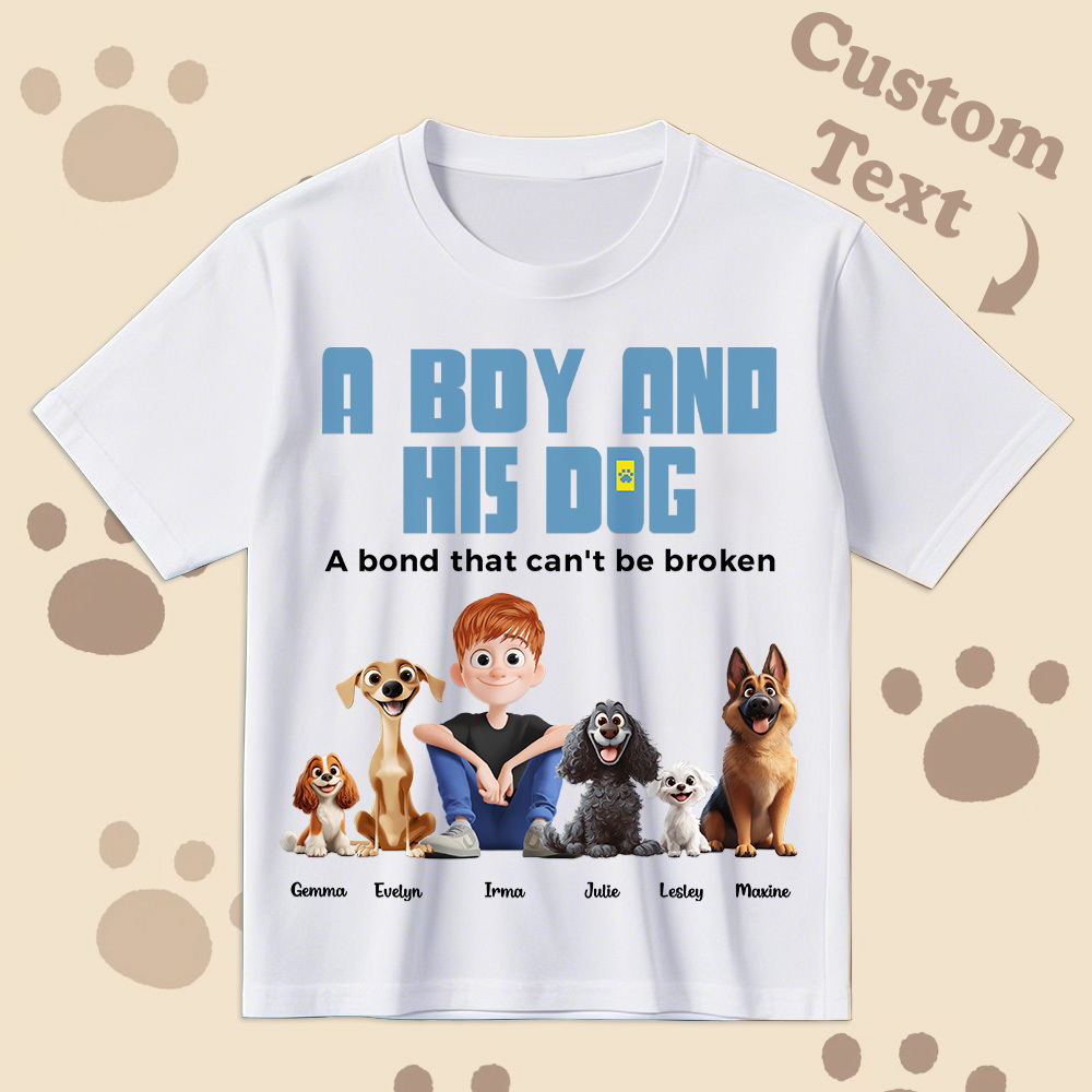 Un Lien Indéfectible - T-shirt De Dessin Animé Personnalisé, Cadeau Pour La Fête Des Pères - MyFaceSocksFR