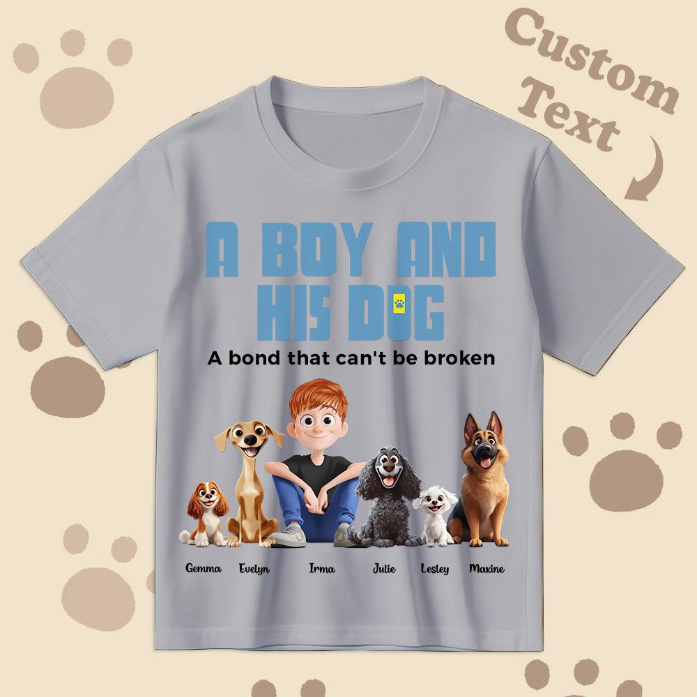 Un Lien Indéfectible - T-shirt De Dessin Animé Personnalisé, Cadeau Pour La Fête Des Pères - MyFaceSocksFR