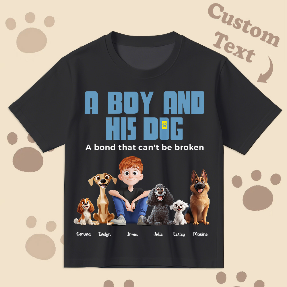 Un Lien Indéfectible - T-shirt De Dessin Animé Personnalisé, Cadeau Pour La Fête Des Pères - MyFaceSocksFR