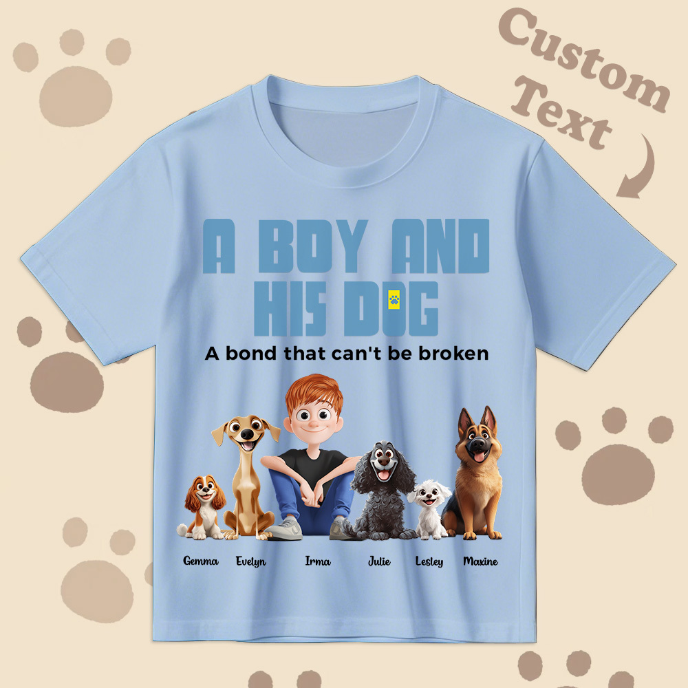 Un Lien Indéfectible - T-shirt De Dessin Animé Personnalisé, Cadeau Pour La Fête Des Pères - MyFaceSocksFR