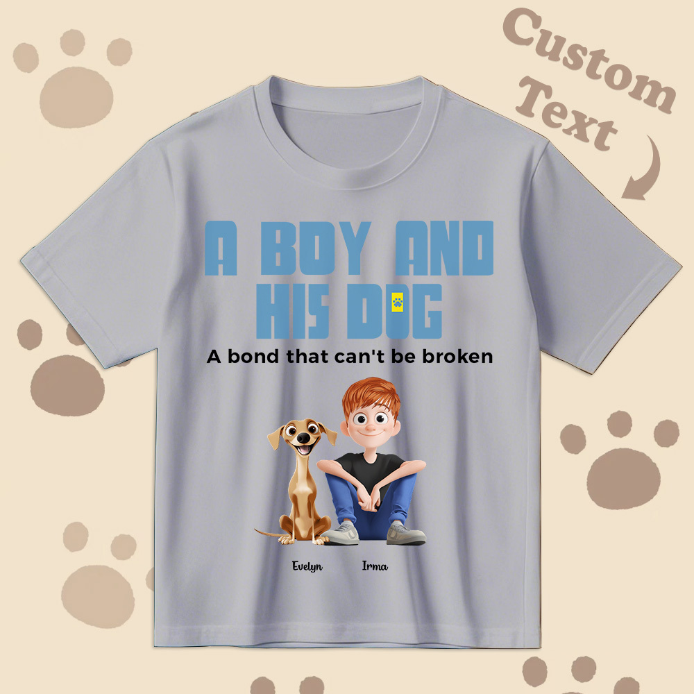 Un Lien Indéfectible - T-shirt De Dessin Animé Personnalisé, Cadeau Pour La Fête Des Pères - MyFaceSocksFR