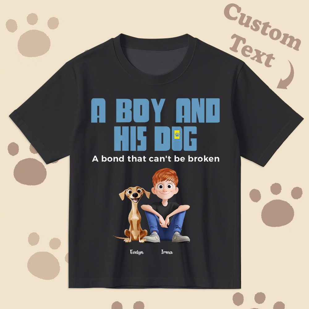 Un Lien Indéfectible - T-shirt De Dessin Animé Personnalisé, Cadeau Pour La Fête Des Pères - MyFaceSocksFR