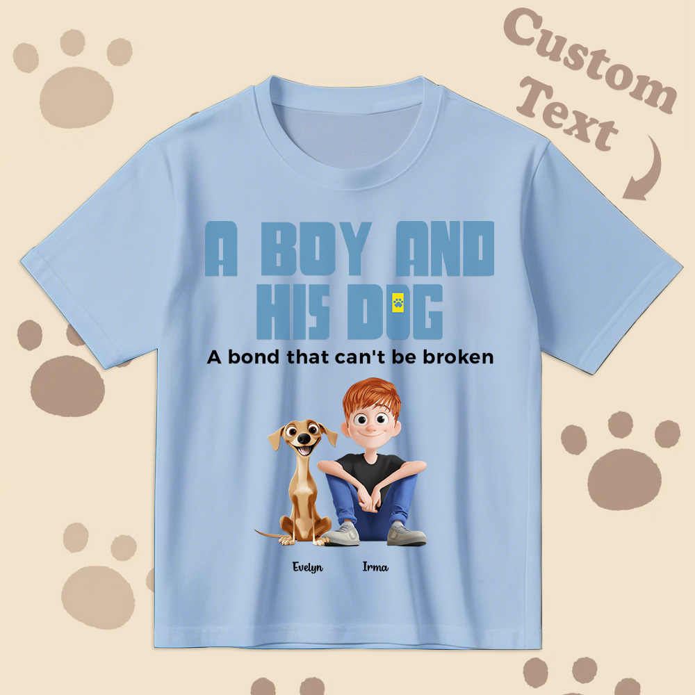 Un Lien Indéfectible - T-shirt De Dessin Animé Personnalisé, Cadeau Pour La Fête Des Pères - MyFaceSocksFR