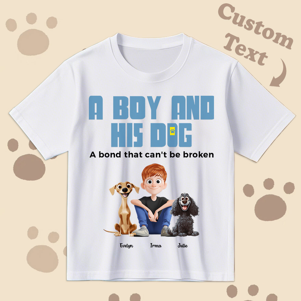 Un Lien Indéfectible - T-shirt De Dessin Animé Personnalisé, Cadeau Pour La Fête Des Pères - MyFaceSocksFR