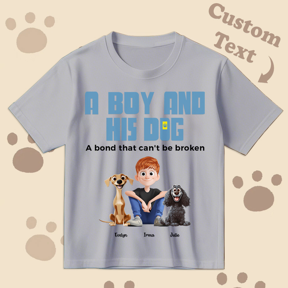 Un Lien Indéfectible - T-shirt De Dessin Animé Personnalisé, Cadeau Pour La Fête Des Pères - MyFaceSocksFR