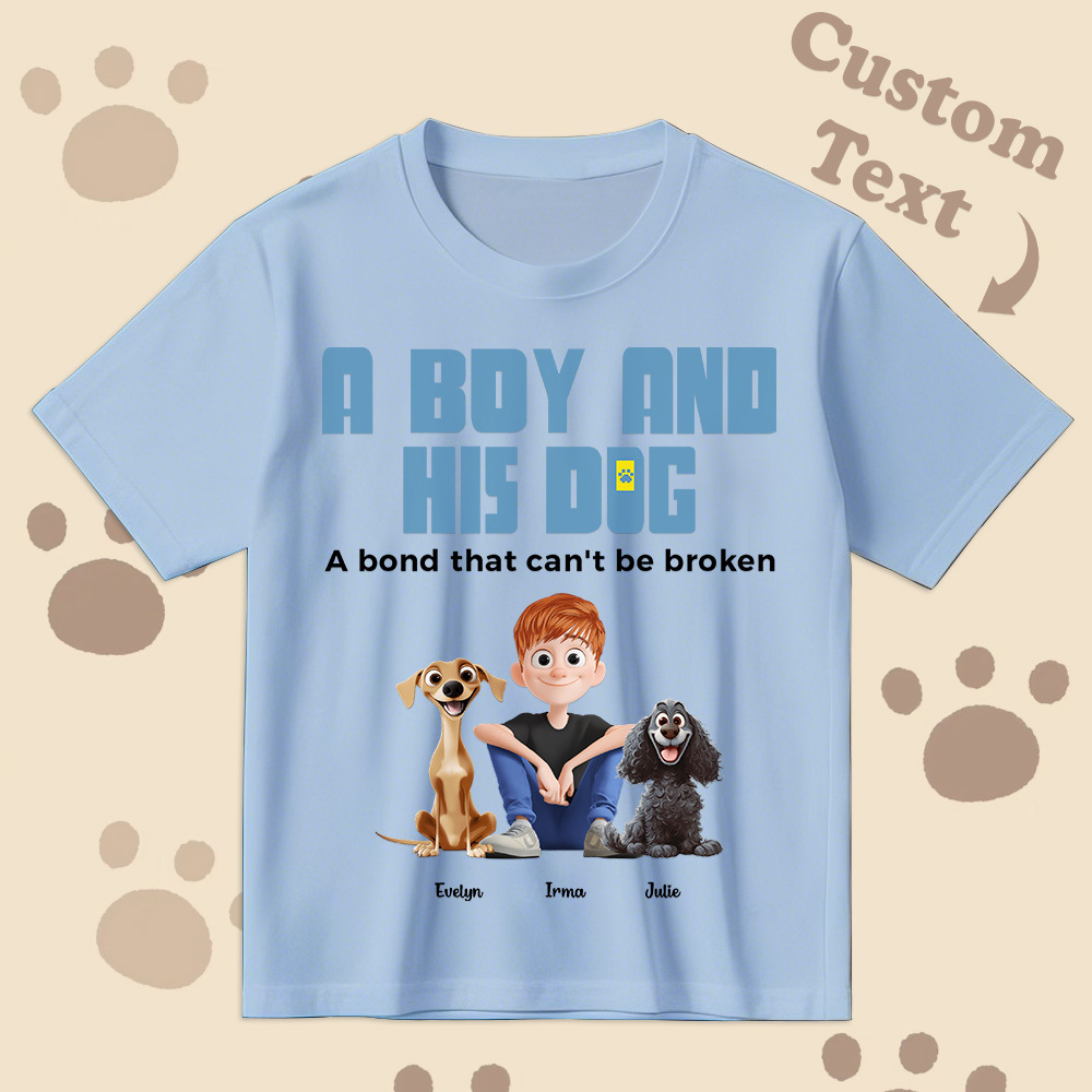 Un Lien Indéfectible - T-shirt De Dessin Animé Personnalisé, Cadeau Pour La Fête Des Pères - MyFaceSocksFR