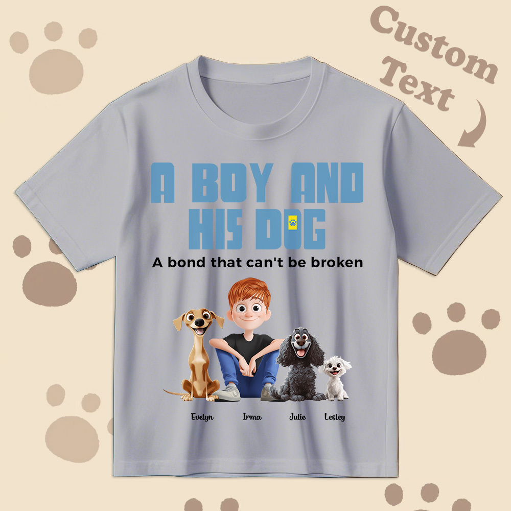 Un Lien Indéfectible - T-shirt De Dessin Animé Personnalisé, Cadeau Pour La Fête Des Pères - MyFaceSocksFR