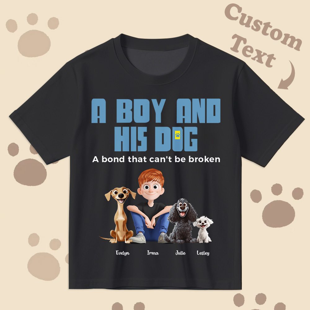 Un Lien Indéfectible - T-shirt De Dessin Animé Personnalisé, Cadeau Pour La Fête Des Pères - MyFaceSocksFR