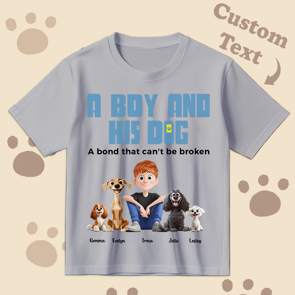 Un Lien Indéfectible - T-shirt De Dessin Animé Personnalisé, Cadeau Pour La Fête Des Pères - MyFaceSocksFR