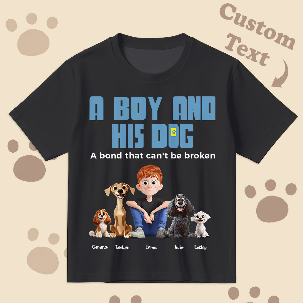 Un Lien Indéfectible - T-shirt De Dessin Animé Personnalisé, Cadeau Pour La Fête Des Pères - MyFaceSocksFR