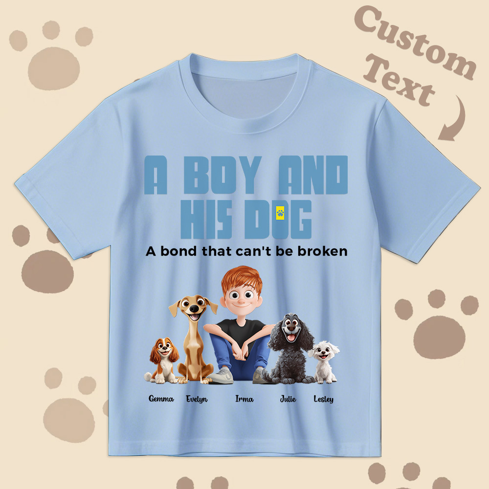 Un Lien Indéfectible - T-shirt De Dessin Animé Personnalisé, Cadeau Pour La Fête Des Pères - MyFaceSocksFR