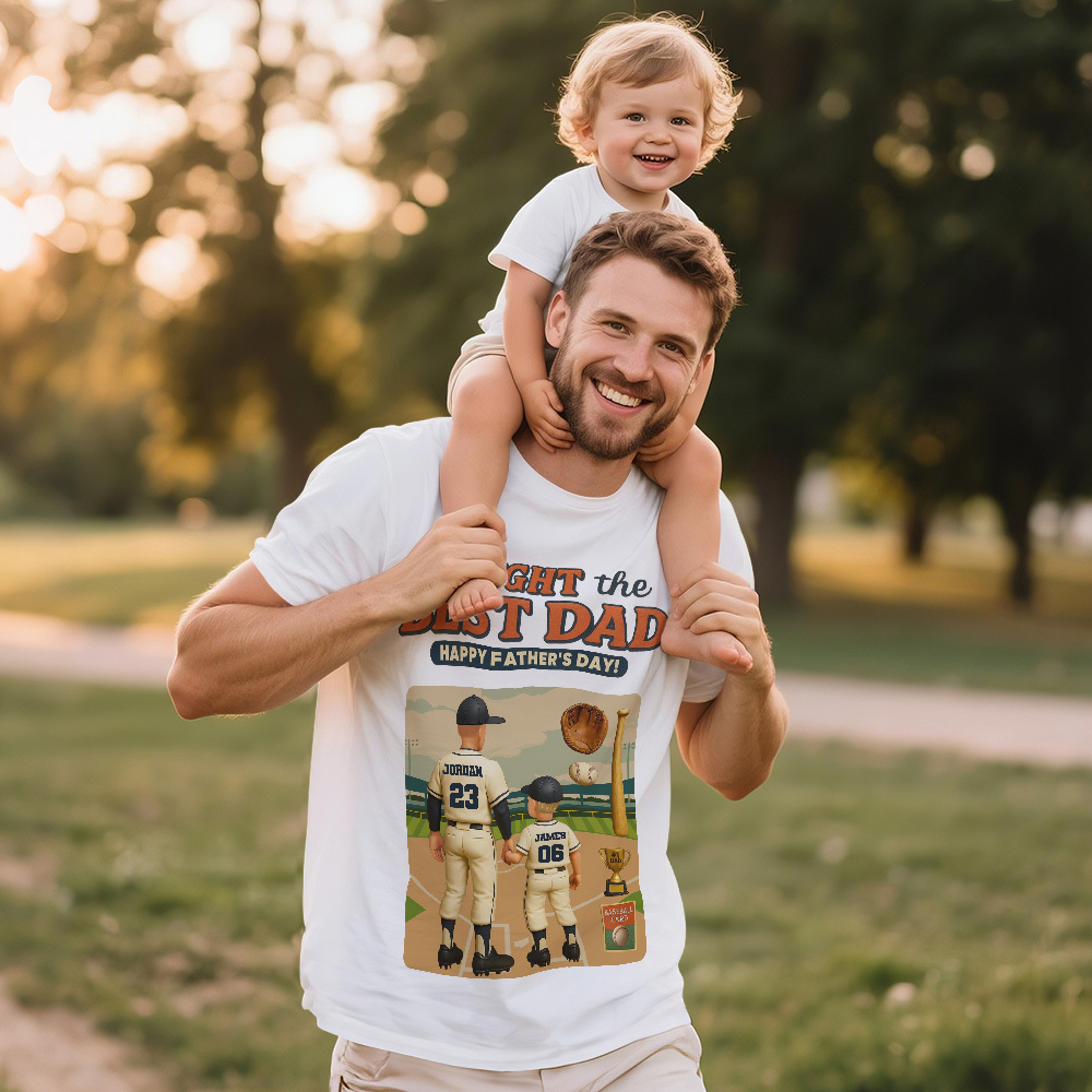 T-shirts Vintage Personnalisés Avec Photo Pour La Fête Des Pères, T-shirt Visage, Cadeau Personnalisé Pour Papa - MyFaceSocksFR