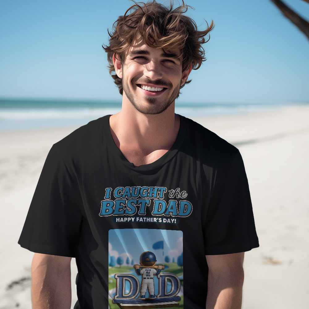 T-shirts Vintage Personnalisés Avec Photo Pour La Fête Des Pères, T-shirt Visage, Cadeau Personnalisé Pour Papa - MyFaceSocksFR