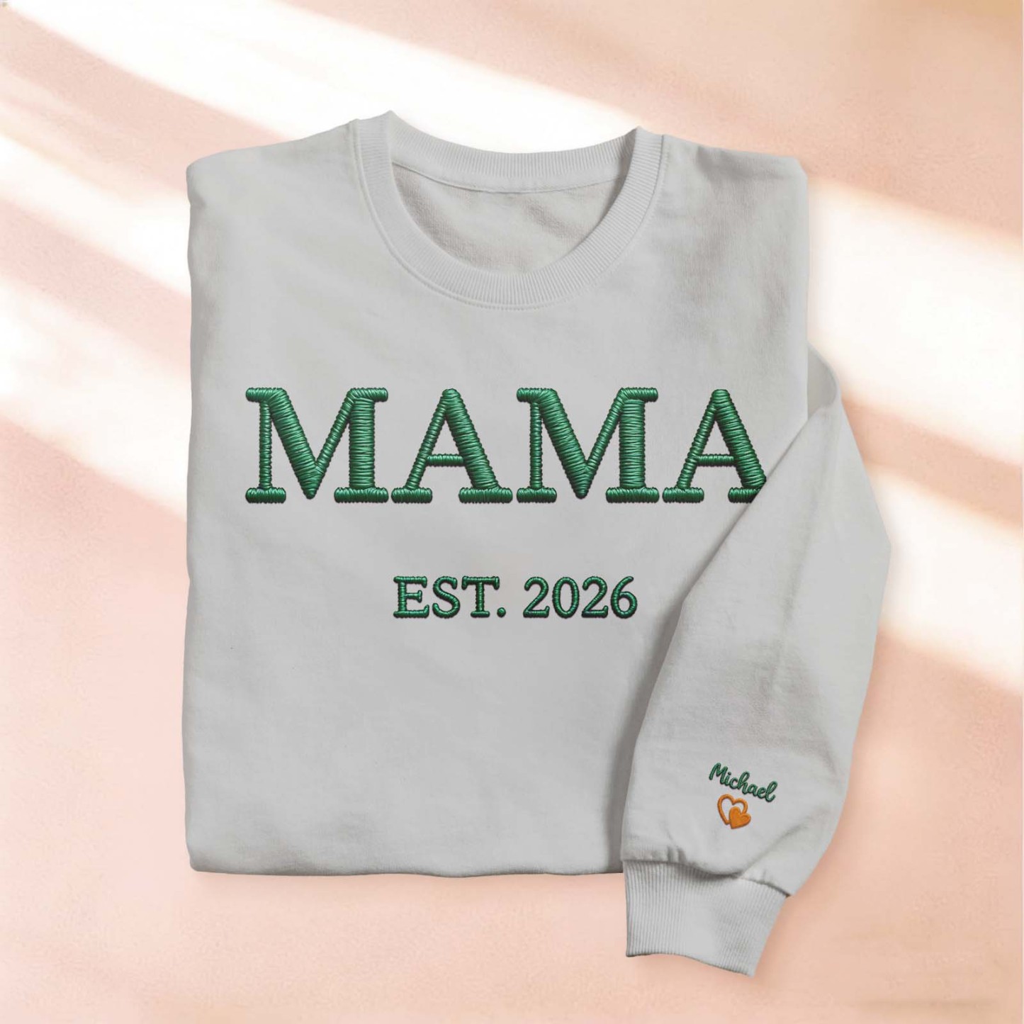 Sweat-shirt Brodé Personnalisé « maman », Sweat À Capuche Brodé Personnalisé « maman », Tenue Pour Nouvelle Maman, Vêtements Pour Annoncer Une Grossesse, Cadeaux Pour La Fête Des Mères - MyFaceSocksFR