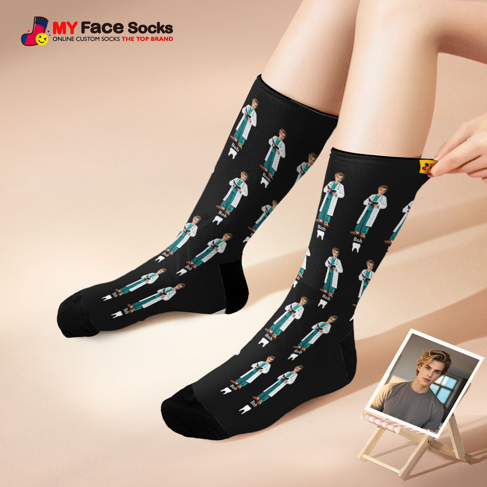 Cadeau De Couple Personnalisé Avec Votre Photo Chaussettes Photo Personnalisées Pour Anniversaire De Mariage Ou Cadeau De Fiançailles - MyFaceSocksFR