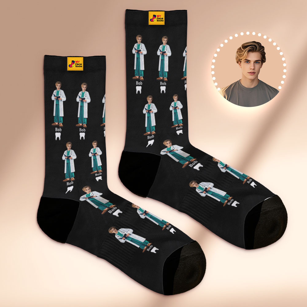 Cadeau De Couple Personnalisé Avec Votre Photo Chaussettes Photo Personnalisées Pour Anniversaire De Mariage Ou Cadeau De Fiançailles - MyFaceSocksFR