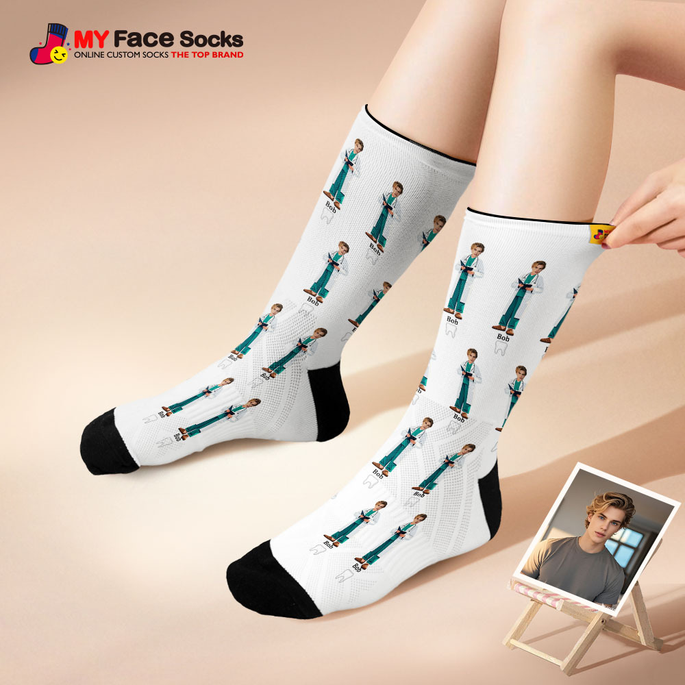 Cadeau De Couple Personnalisé Avec Votre Photo Chaussettes Photo Personnalisées Pour Anniversaire De Mariage Ou Cadeau De Fiançailles - MyFaceSocksFR