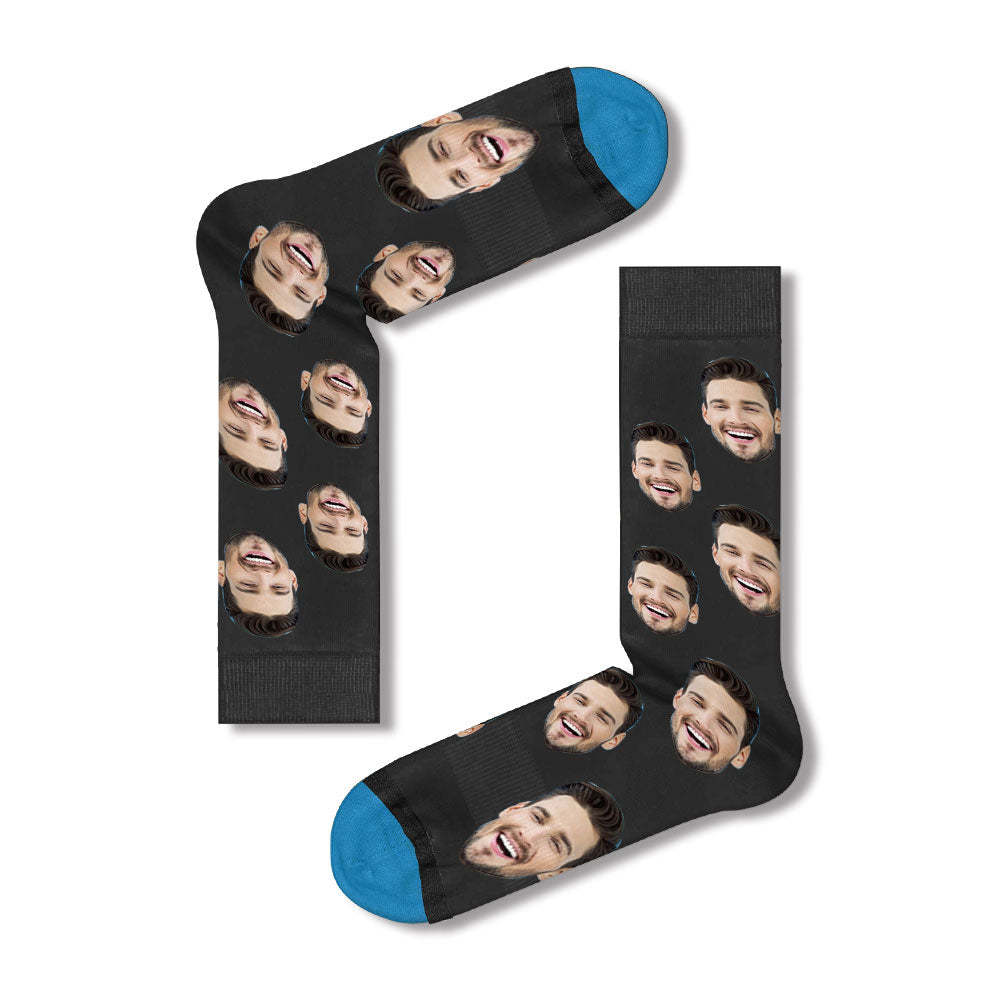 Chaussettes de Visage Imprimées en 3D Numérique Personnalisées Ajouter des Images et un Nom - Bunt