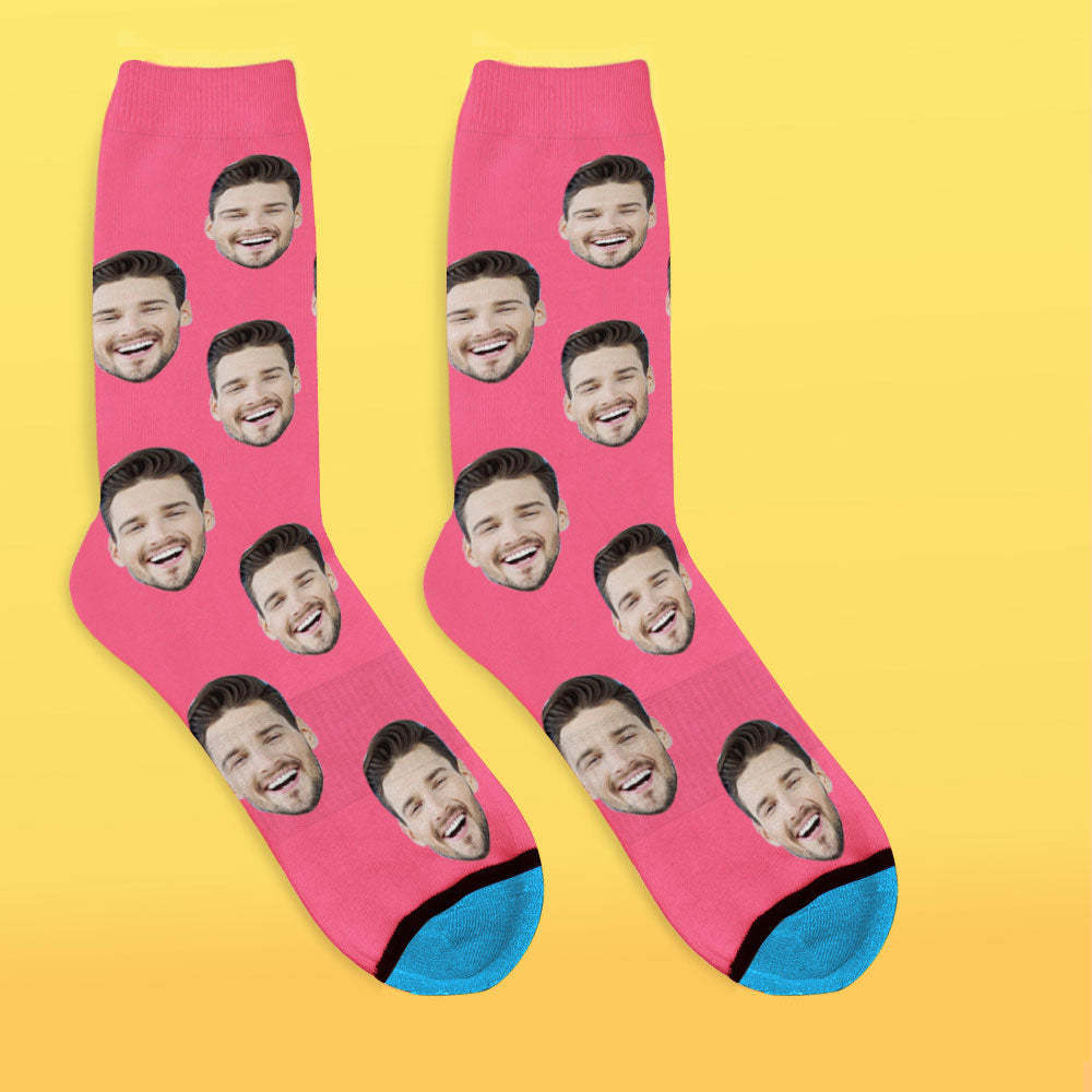 Chaussettes de Visage Imprimées en 3D Numérique Personnalisées Ajouter des Images et un Nom - Bunt