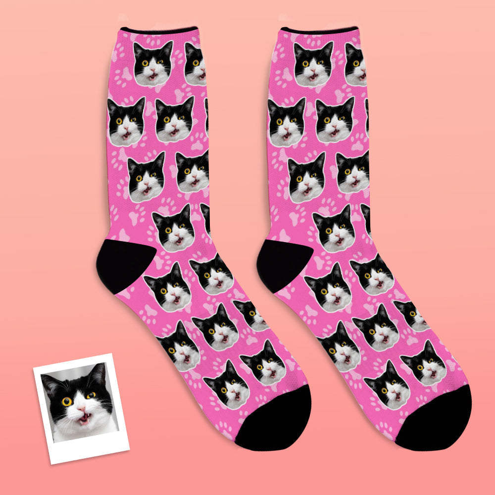 Chaussettes Visage Personnalisées Chat - VisageChaussettes