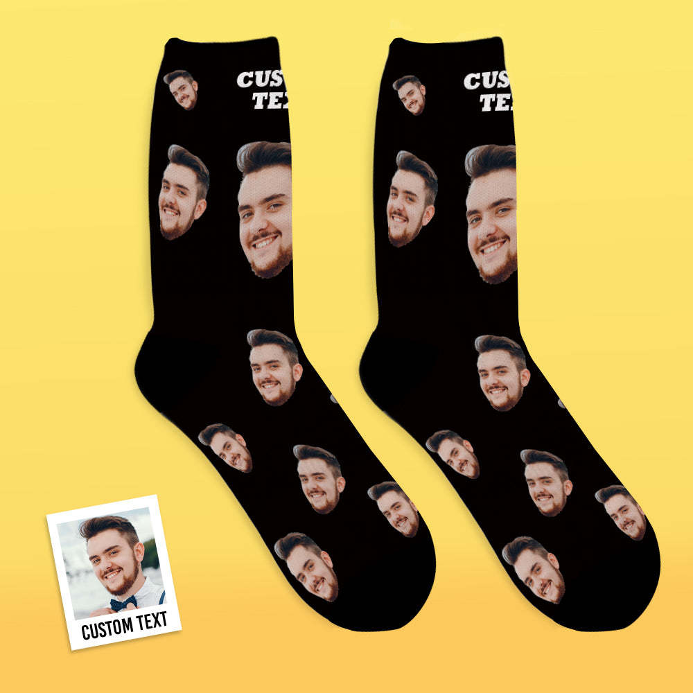 Chaussettes Personnalisées Pour Le Visage Chaussettes Photo Respirantes Colorées - VisageChaussettes