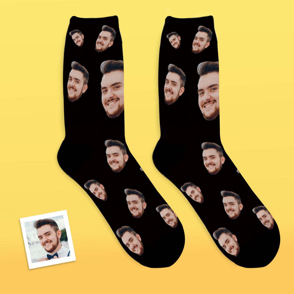 Chaussettes Personnalisées Pour Le Visage Chaussettes Photo Respirantes Colorées - VisageChaussettes