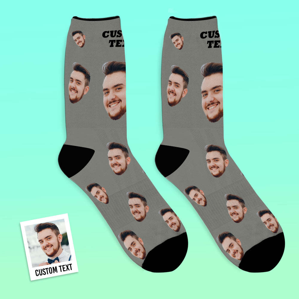 Chaussettes Personnalisées Pour Le Visage Chaussettes Photo Respirantes Colorées - VisageChaussettes