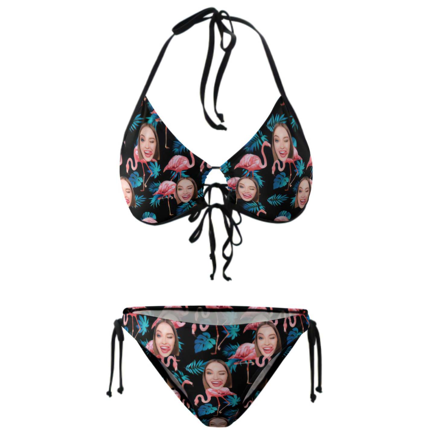 Custom Face Bikini Plus Size Maillots De Bain Photo Personnalisée Maillot De Bain Cadeau Pour Les Femmes - VisageChaussettes