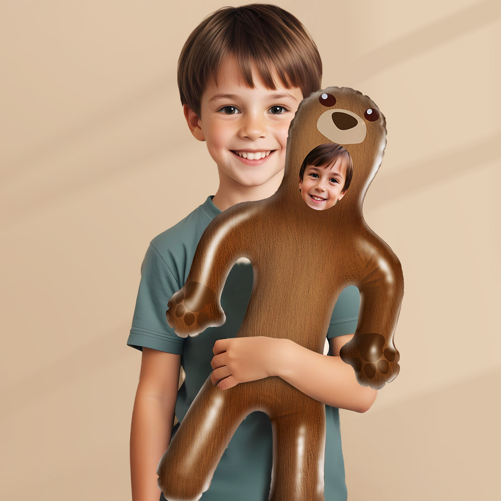 Ballon Gonflable Personnalisé Minime Mignon Ours Pour Enfants Poupée Air Minime Personnalisée - MyFaceSocksFR