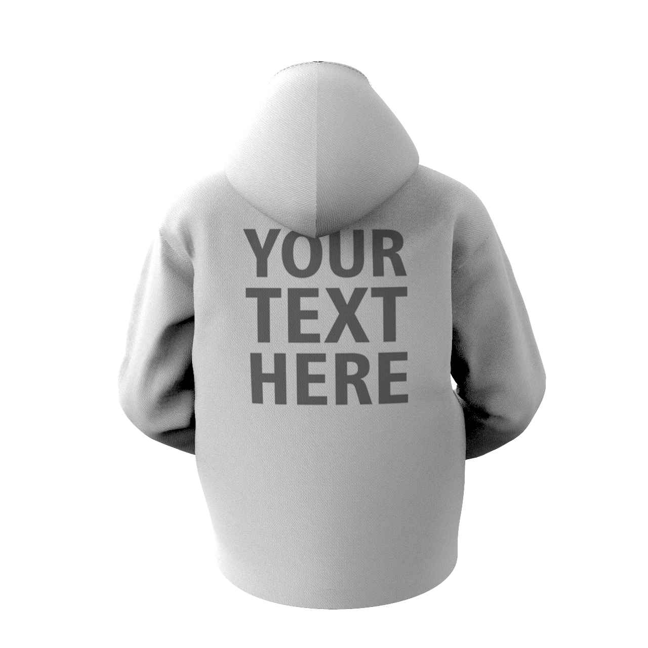 Sweat À Capuche Homme Personnalisé Texte Au Dos - VisageChaussettes