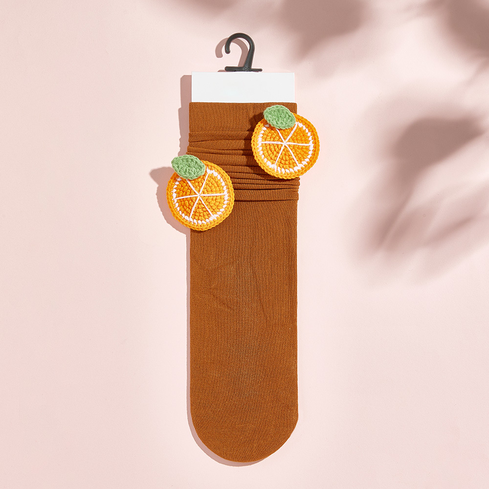 Chaussettes Tricotées Multi-styles À Fleurs De Fruits Chaussettes Colorées - MyFaceSocksFR
