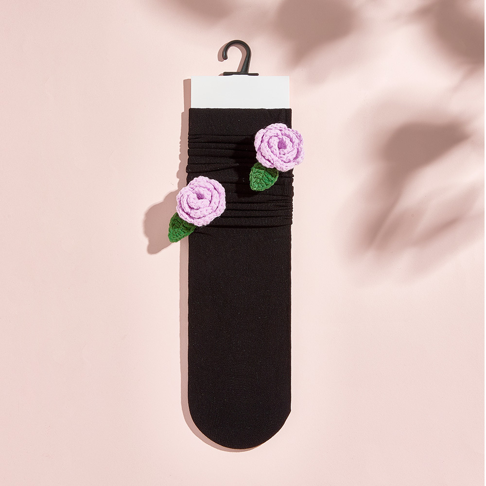 Chaussettes Tricotées Multi-styles À Fleurs De Fruits Chaussettes Colorées - MyFaceSocksFR