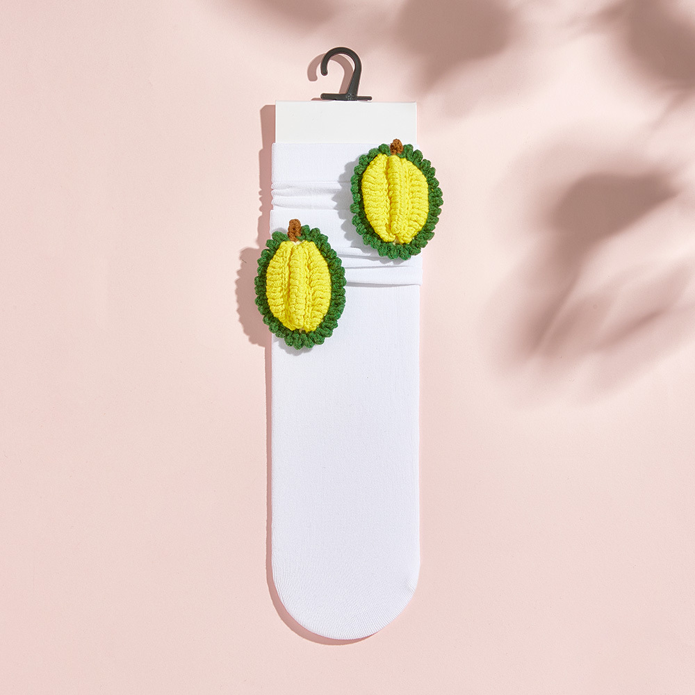 Chaussettes Tricotées Multi-styles À Fleurs De Fruits Chaussettes Colorées - MyFaceSocksFR
