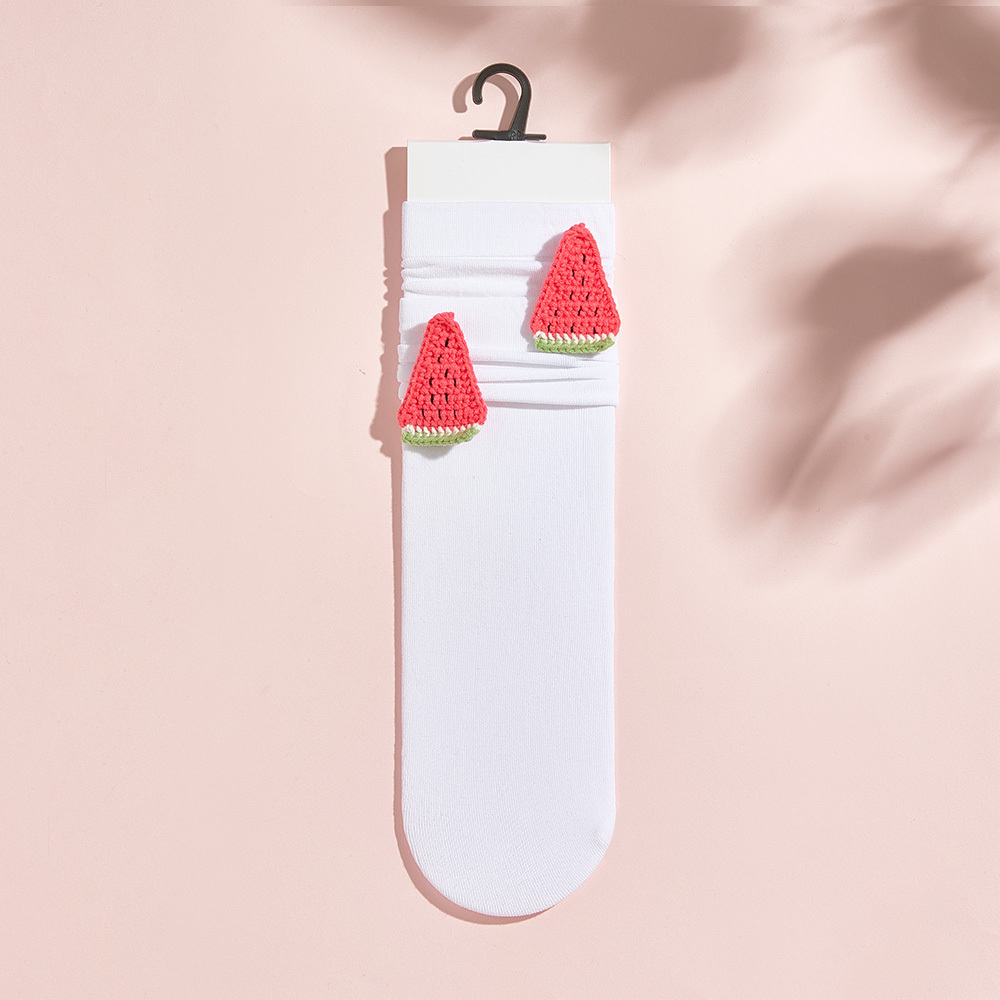 Chaussettes Tricotées Multi-styles À Fleurs De Fruits Chaussettes Colorées - MyFaceSocksFR