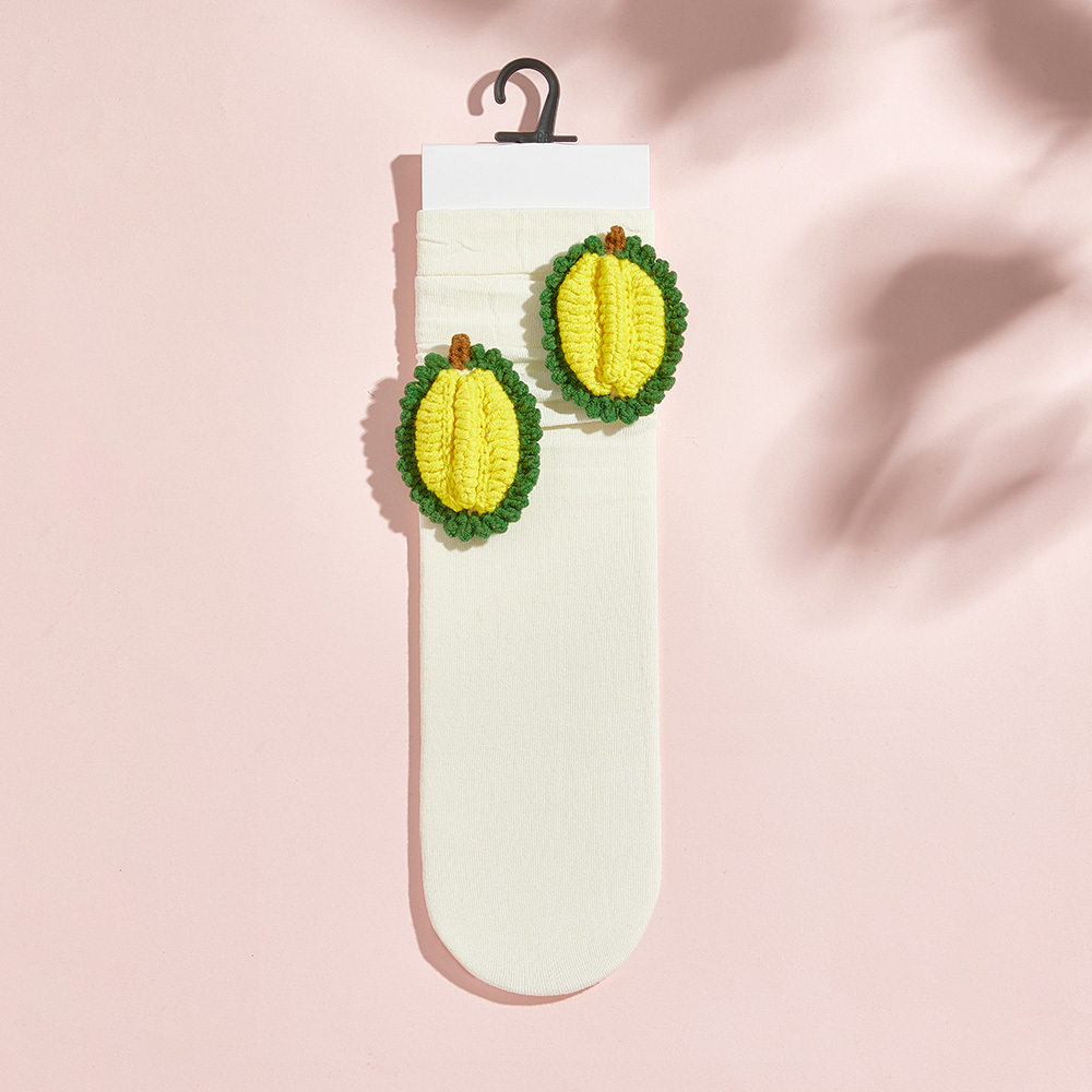 Chaussettes Tricotées Multi-styles À Fleurs De Fruits Chaussettes Colorées - MyFaceSocksFR