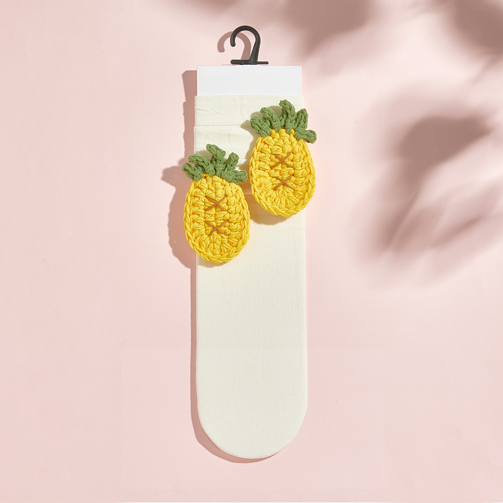 Chaussettes Tricotées Multi-styles À Fleurs De Fruits Chaussettes Colorées - MyFaceSocksFR