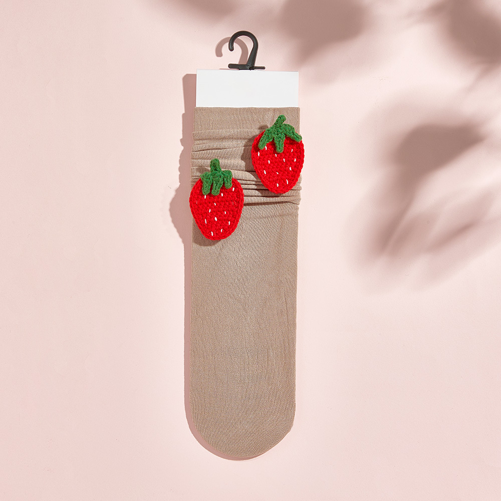 Chaussettes Tricotées Multi-styles À Fleurs De Fruits Chaussettes Colorées - MyFaceSocksFR