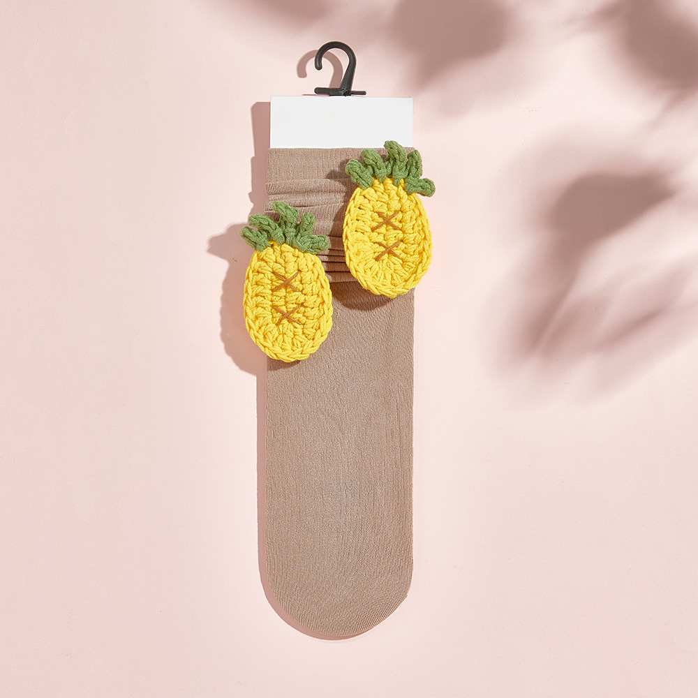 Chaussettes Tricotées Multi-styles À Fleurs De Fruits Chaussettes Colorées - MyFaceSocksFR