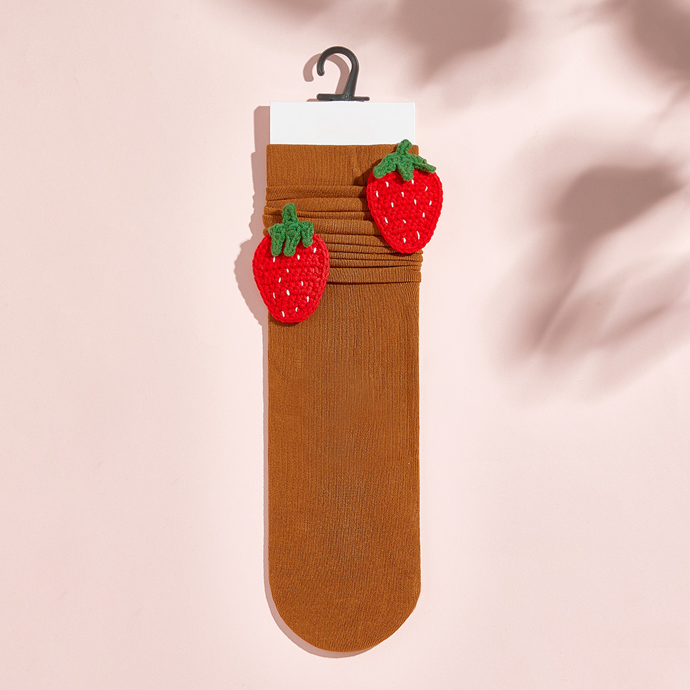 Chaussettes Tricotées Multi-styles À Fleurs De Fruits Chaussettes Colorées - MyFaceSocksFR