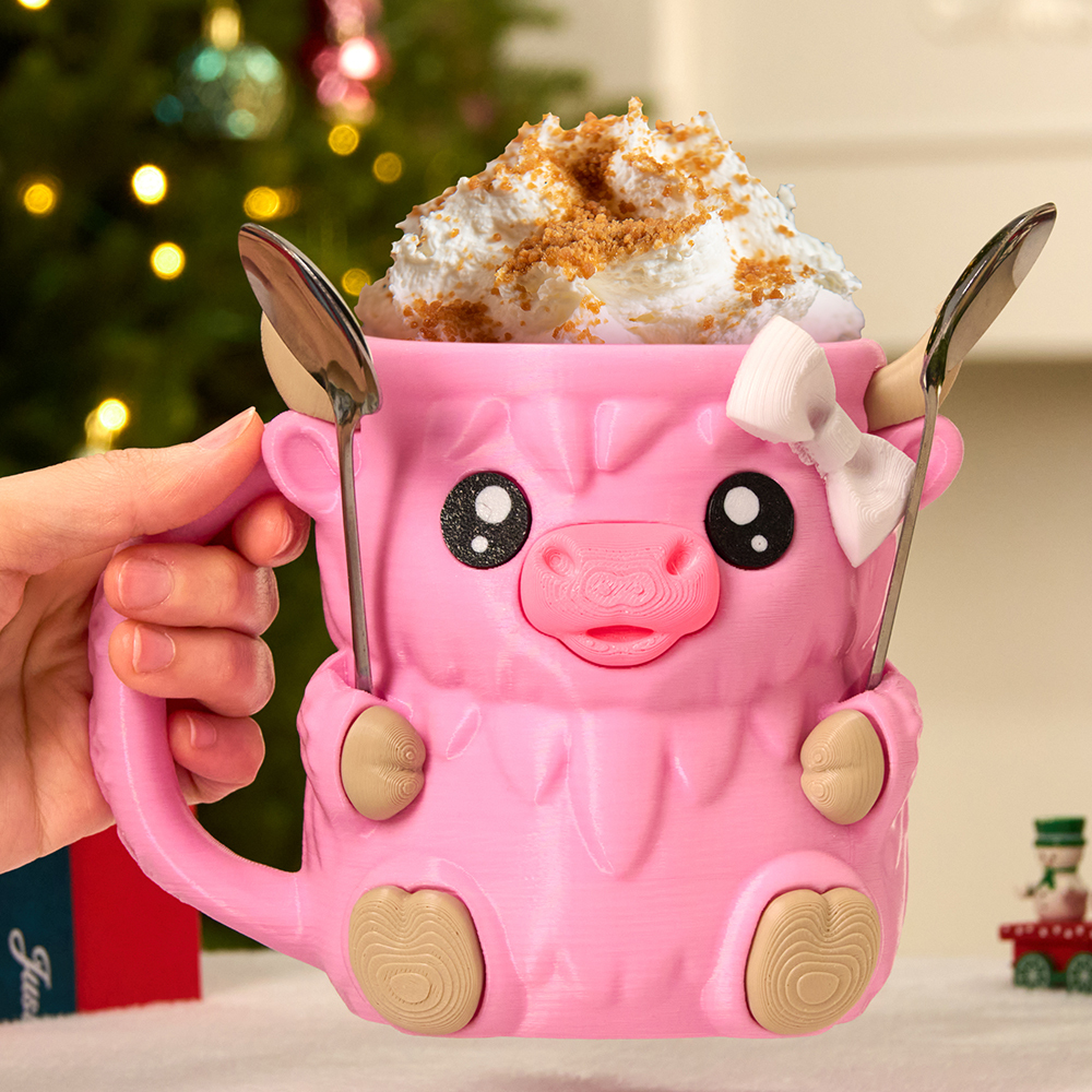 Cadeau De Noël : Porte-glace Mignon En Forme De Vache Avec Poignée Et Cuillère – Manchon Isotherme Réutilisable En Forme De Vache Pour Glaces, Boissons Et Desserts – Cadeau Amusant Pour Les Amateurs De Glaces - MyFaceSocksFR