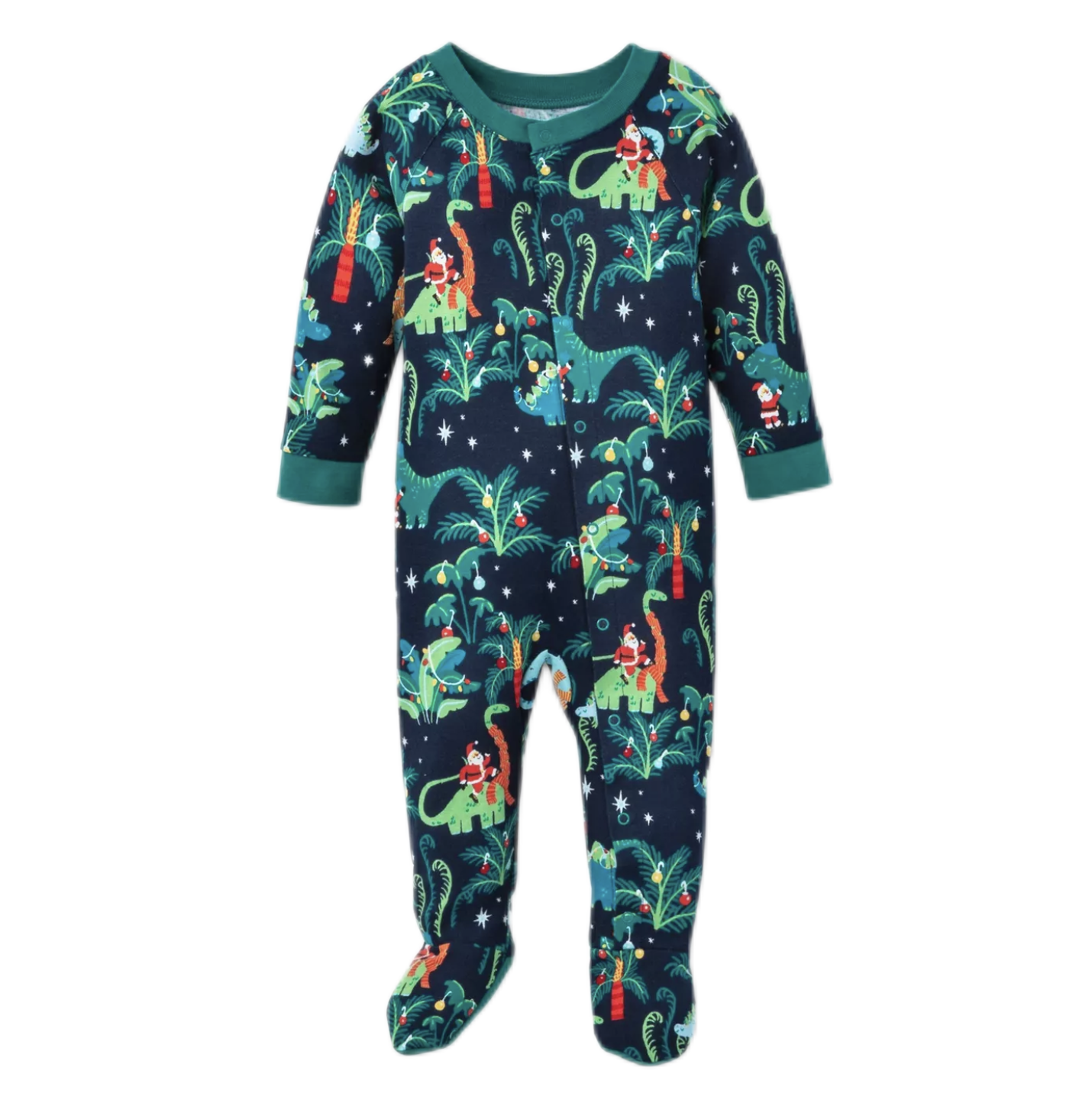 Ensembles De Pyjamas De Famille Assortis Vêtements De Nuit De Fête De Noël - Père Noël - VisageChaussettes
