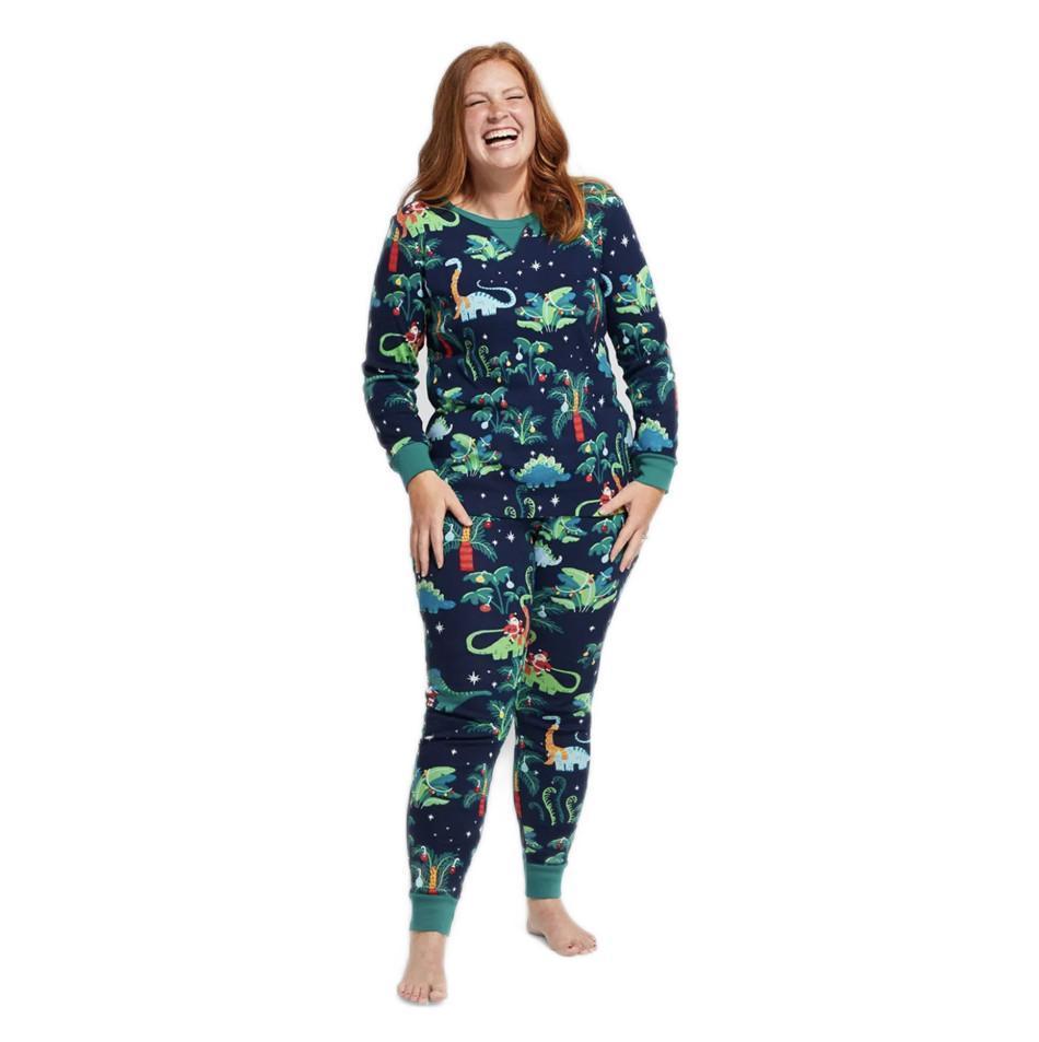 Ensembles De Pyjamas De Famille Assortis Vêtements De Nuit De Fête De Noël - Père Noël - VisageChaussettes
