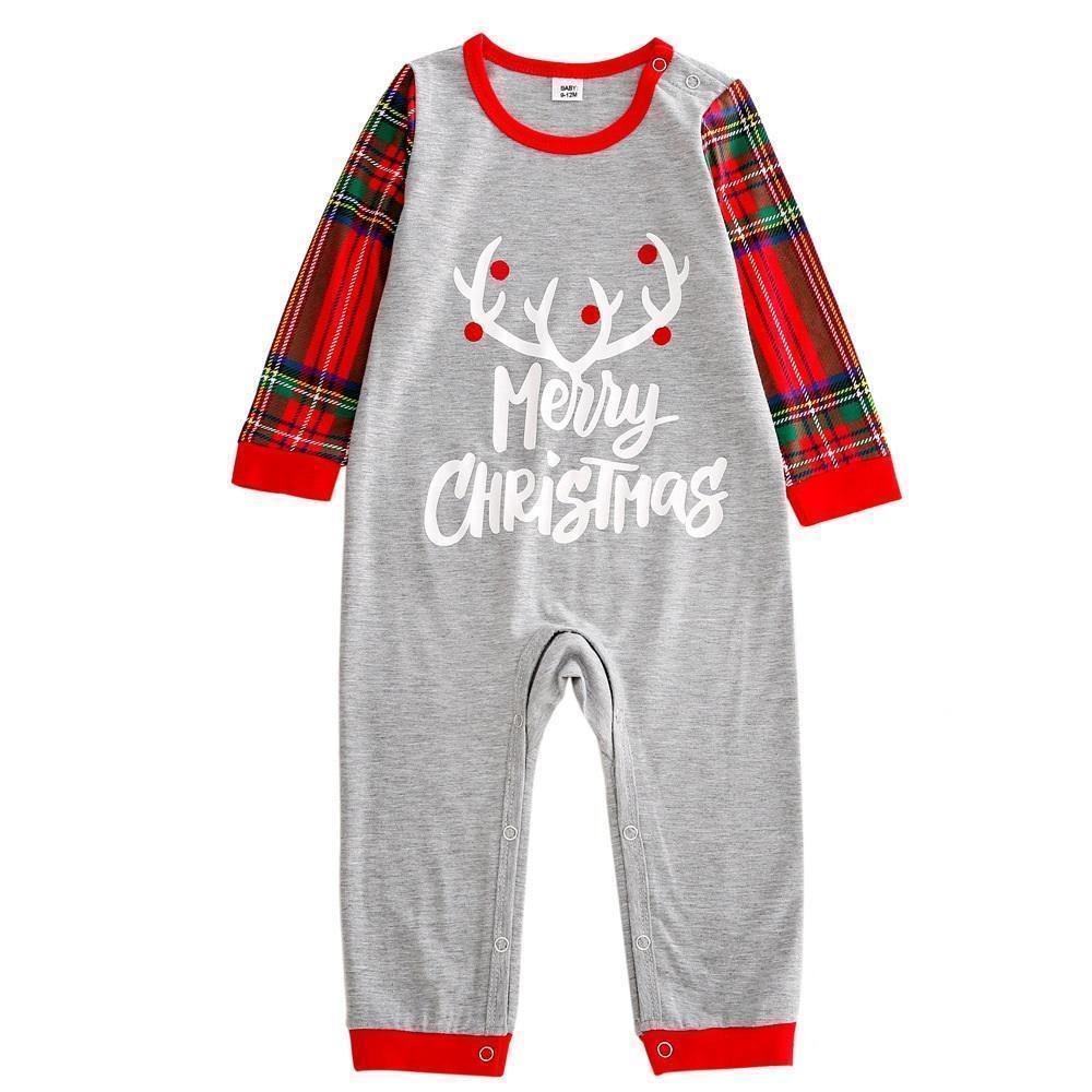 Ensembles De Pyjamas De Famille Assortis Vêtements De Nuit De Fête De Noël - Joyeux Noël - VisageChaussettes