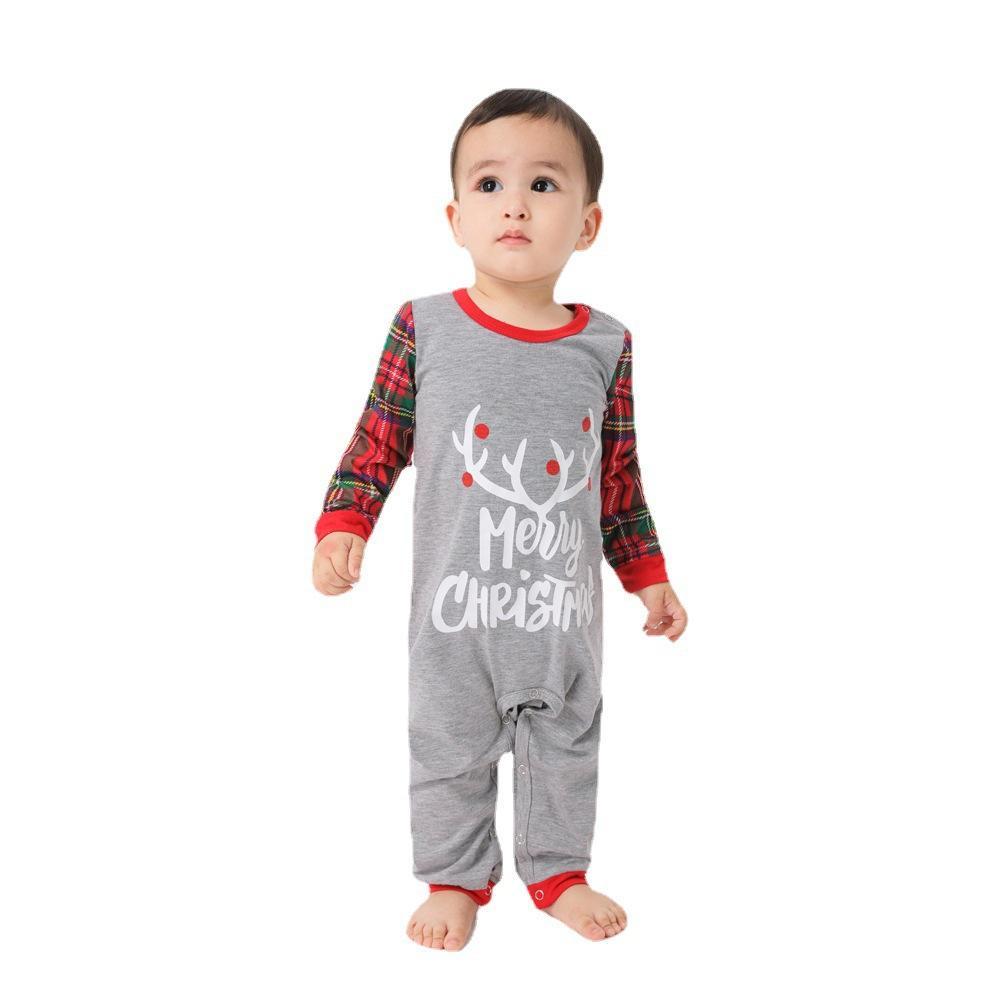 Ensembles De Pyjamas De Famille Assortis Vêtements De Nuit De Fête De Noël - Joyeux Noël - VisageChaussettes