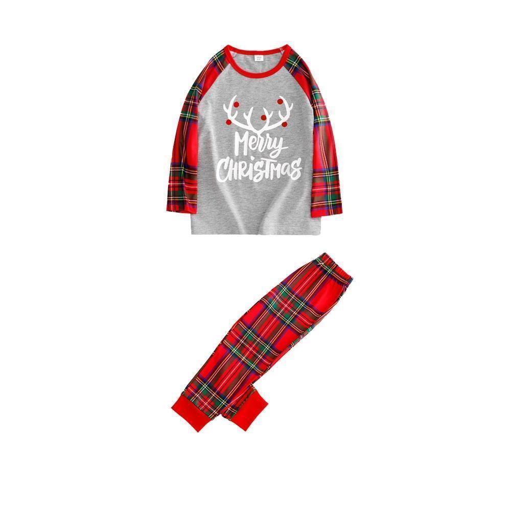 Ensembles De Pyjamas De Famille Assortis Vêtements De Nuit De Fête De Noël - Joyeux Noël - VisageChaussettes