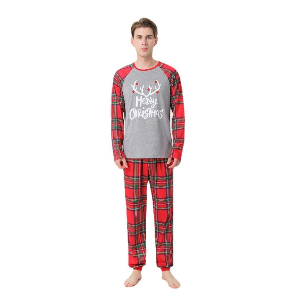 Ensembles De Pyjamas De Famille Assortis Vêtements De Nuit De Fête De Noël - Joyeux Noël - VisageChaussettes