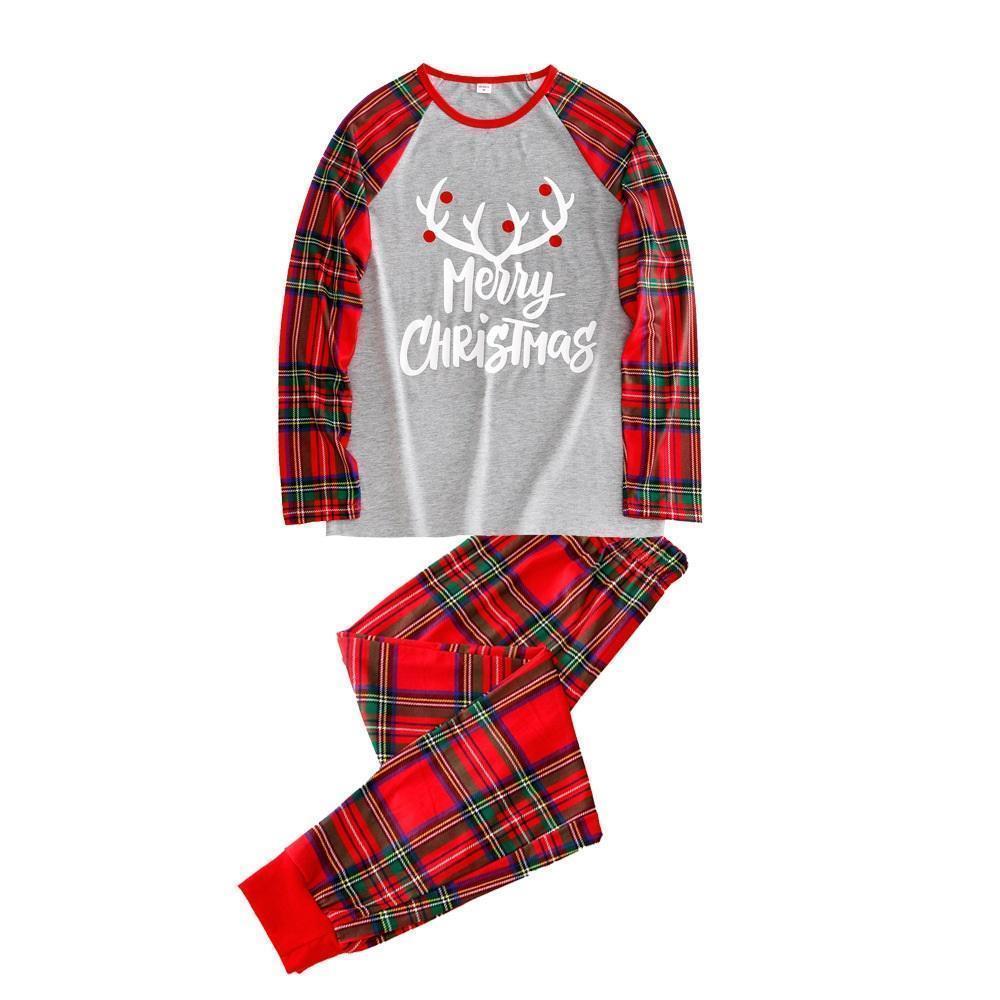 Ensembles De Pyjamas De Famille Assortis Vêtements De Nuit De Fête De Noël - Joyeux Noël - VisageChaussettes