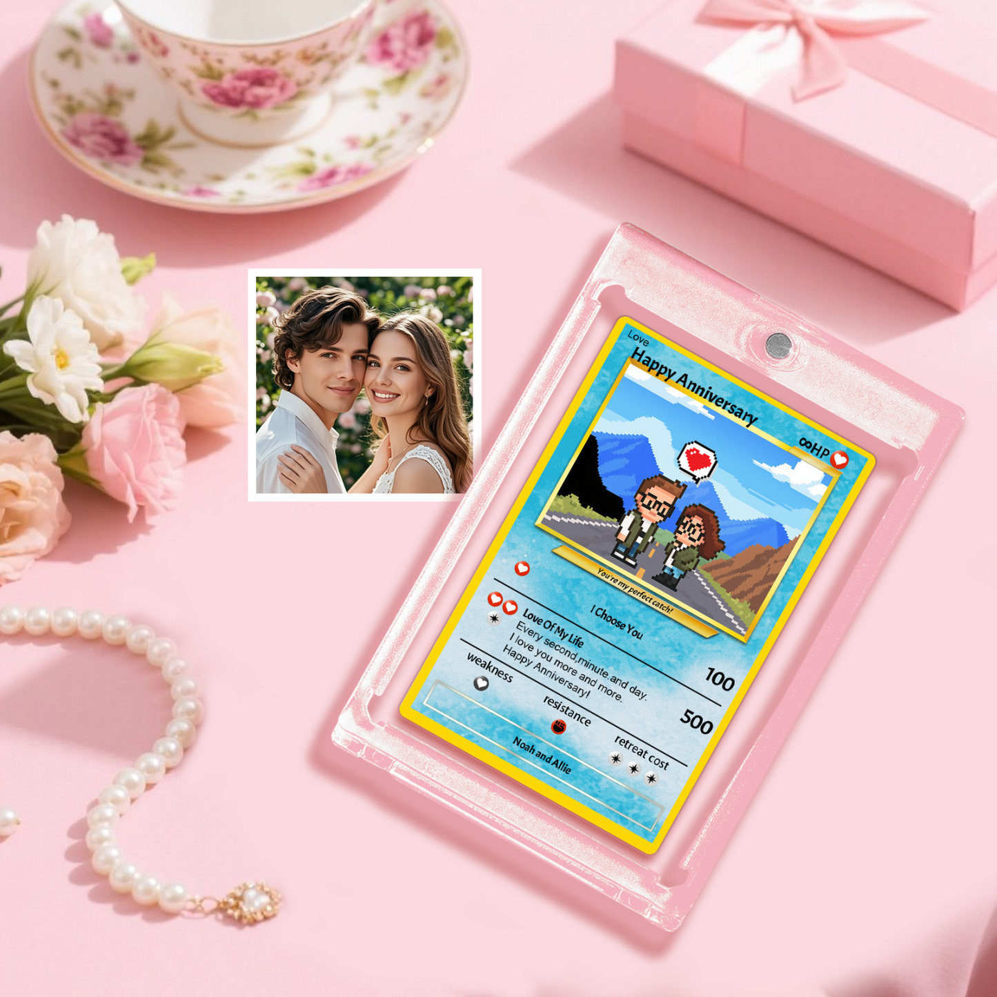 Carte Poke Personnalisée Fête Des Pères Carte À Cravate Texte Personnalisé Et Photo Carte Pokémon Cadeau Pour Papa Poke Présent - MyFaceSocksFR